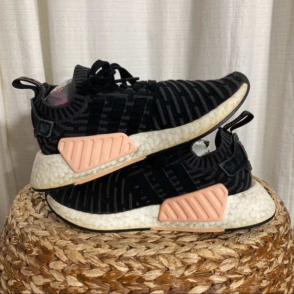 Adidas nmd r2 pink black salmon - Picture 5 of 7